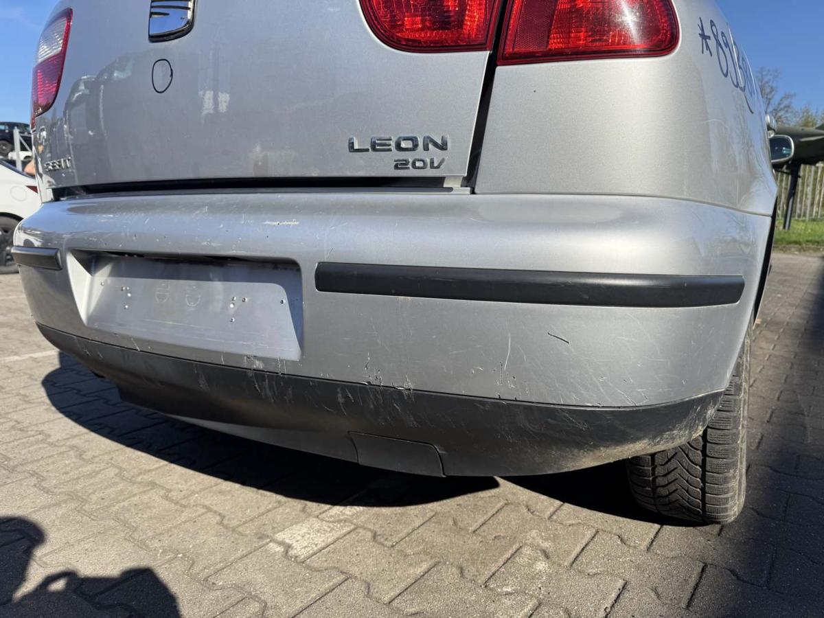 Seat Leon 1M original Sto&szlig;stange Stossf&auml;nger hinten LS7N Gris Artico Bj.2000